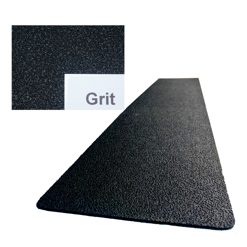 Image 1: Gator Guards GatorSkinz™ Non-Skid Step Pad - Black Grit - 12" x 24"
