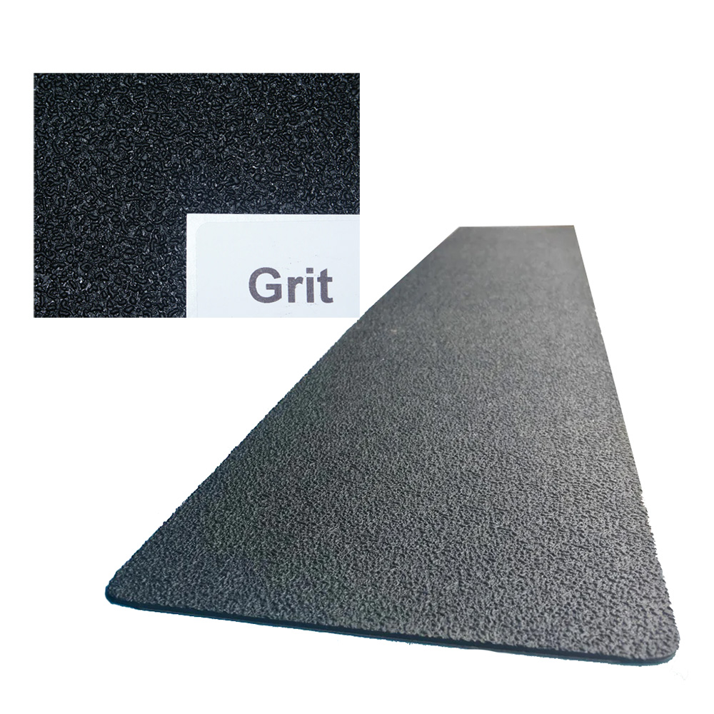 Image 1: Gator Guards GatorSkinz™ Non-Skid Step Pad - Grey Grit - 16" x 4"