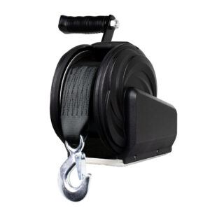 Image 1: Powerwinch Select Series Winch 600lb, 6" Crank Arm - Carbon Black