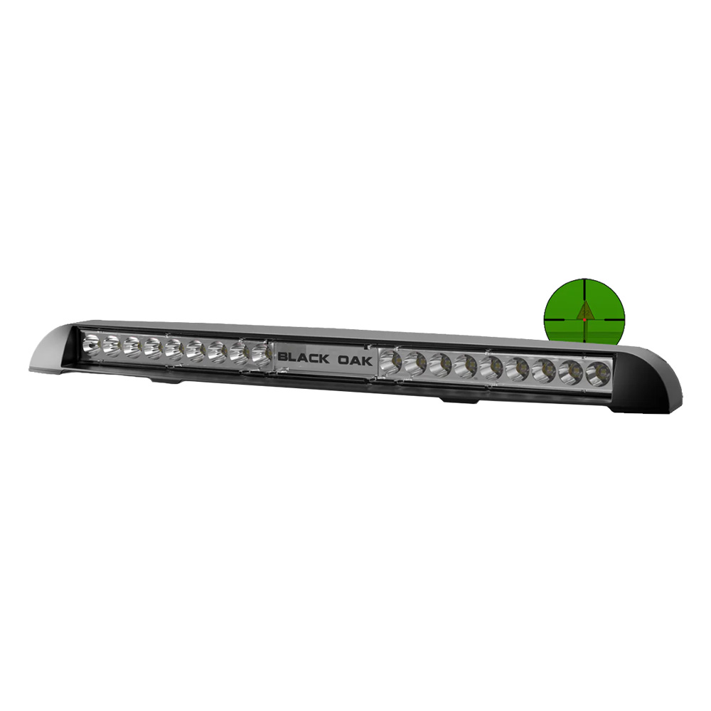 Image 1: Black Oak Low Pro™ IR Light Bar - Black Housing - 850nm - Spot