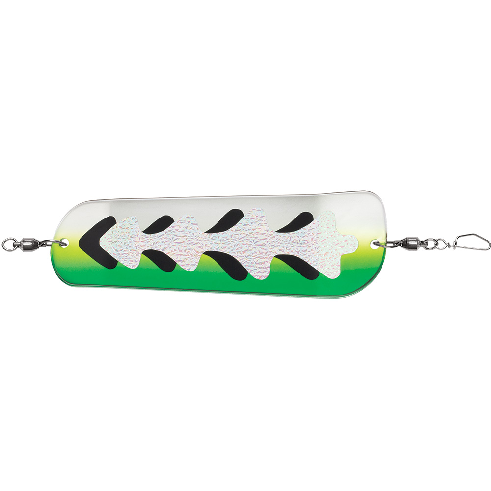 Image 1: Luhr-Jensen Money Roll Flasher - 11" - Glow Biohazard