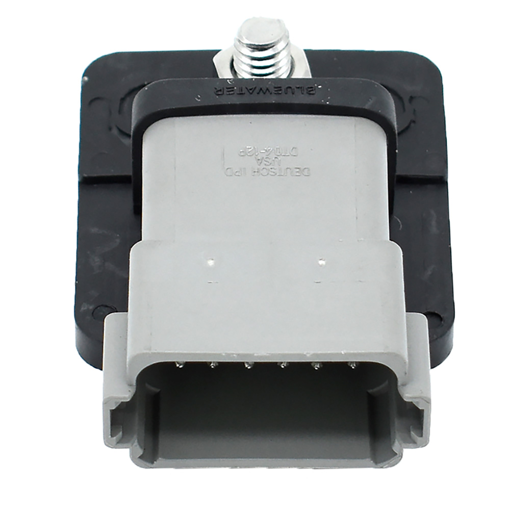 Image 1: Bluewater 12 Position Male Sealed Deutsch Connector Busbar - 5/16" Stud