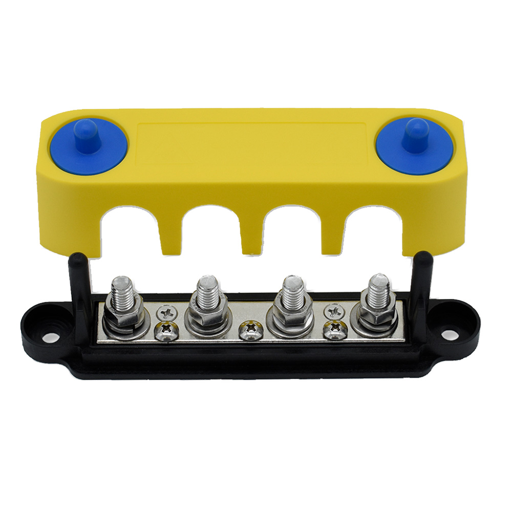 Image 1: Bluewater Common Stud 4 Gang Negative Busbar Terminal Block