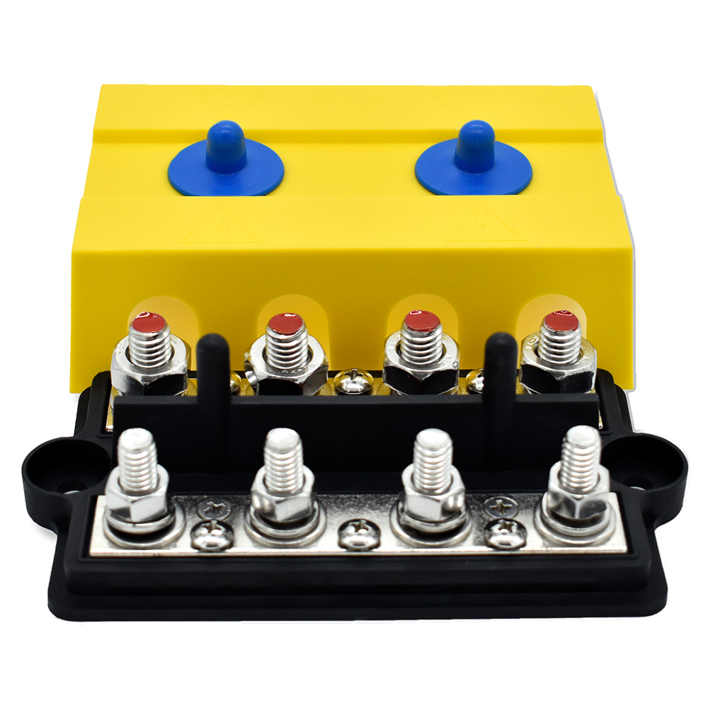 Image 1: Bluewater Dual 4 Gang Busbar