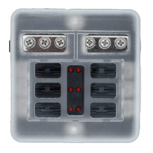 Image 1: Bluewater 6 Position Fuse Block w/LEDs