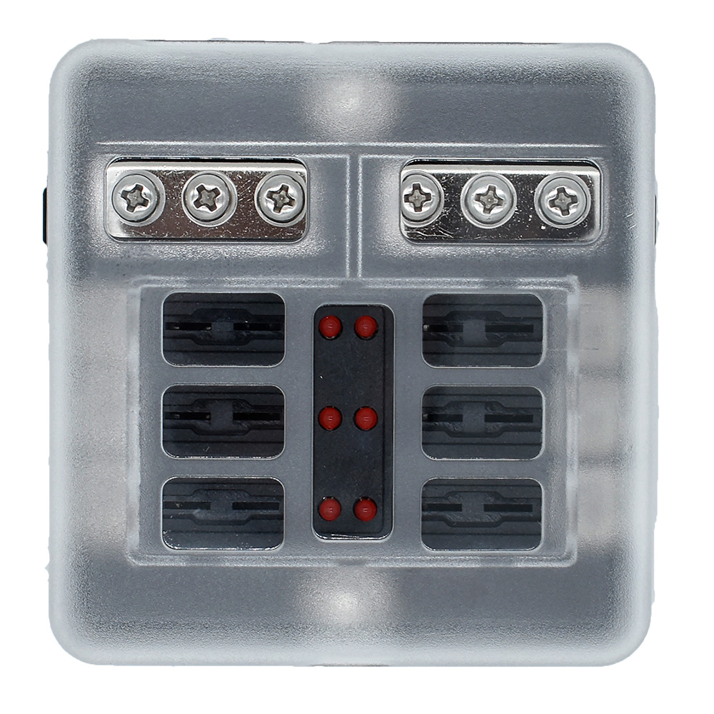 Image 1: Bluewater 6 Position Fuse Block w/LEDs