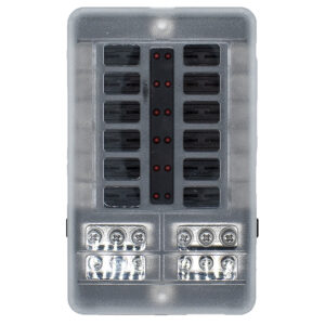 Image 1: Bluewater 12 Position Fuse Block w/LEDs