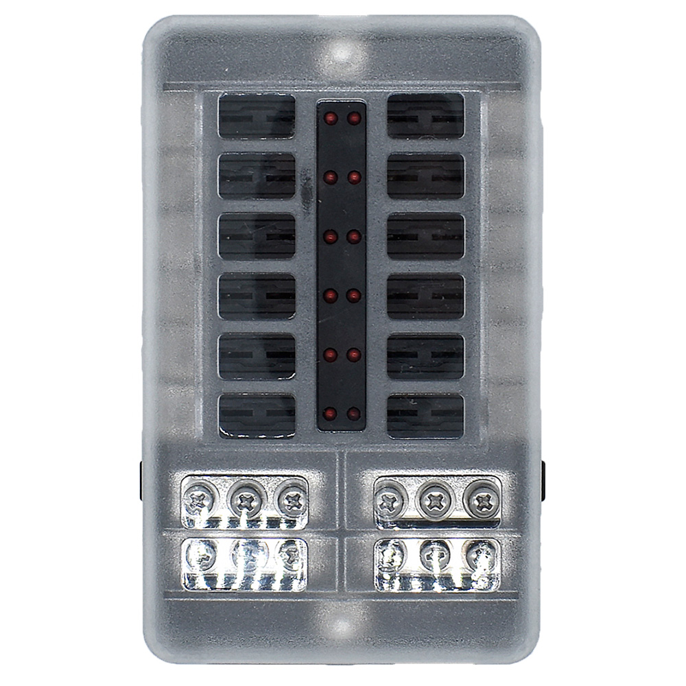 Image 1: Bluewater 12 Position Fuse Block w/LEDs
