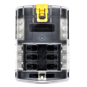 Image 1: Bluewater 6 Position Fuse Block ATC w/Yellow Slide
