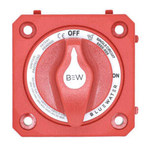 Image 1: Bluewater On/Off Switch Battery Switch - Panel Mount - Red