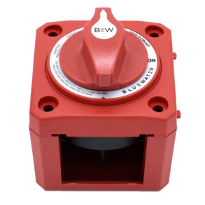Image 1: Bluewater On/Off Switch Battery Switch - Surface Mount - Red