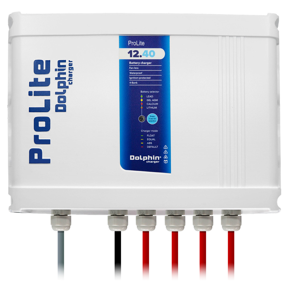 Image 1: Dolphin Charger ProLite Charger 4 Bank - 12V - 40A