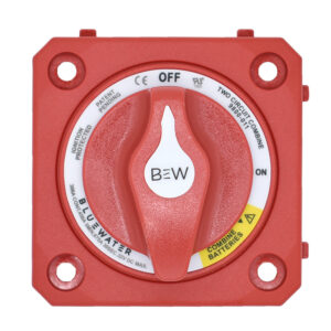 Image 1: Bluewater Off/On Combine Battery Switch w/o Base - Panel Mount - Red
