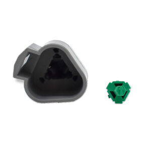 Image 1: Bluewater 3 Position Male Deutsch Connector w/Wedge Lock