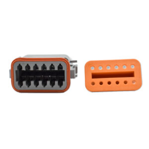 Image 1: Bluewater 12 Position Female Deutsch Connector w/Wedge Lock
