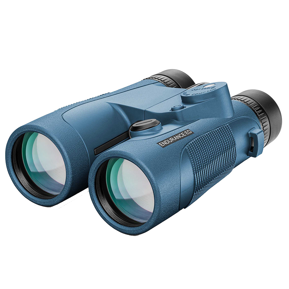 Image 1: Hawke Optics Endurance ED Marine Binoculars 7x50 - Blue w/Compass
