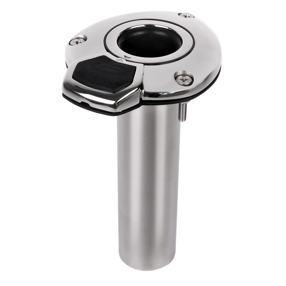 Image 1: Exploding Fish EVO-360 Flush Mount Rotating Rod Holder w/8.5" Tube at 0 Degrees