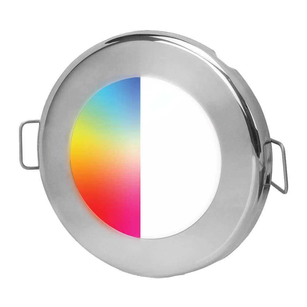Image 1: Hella Marine EuroLED75 RGBW Downlight - Stainless Steel Bezel