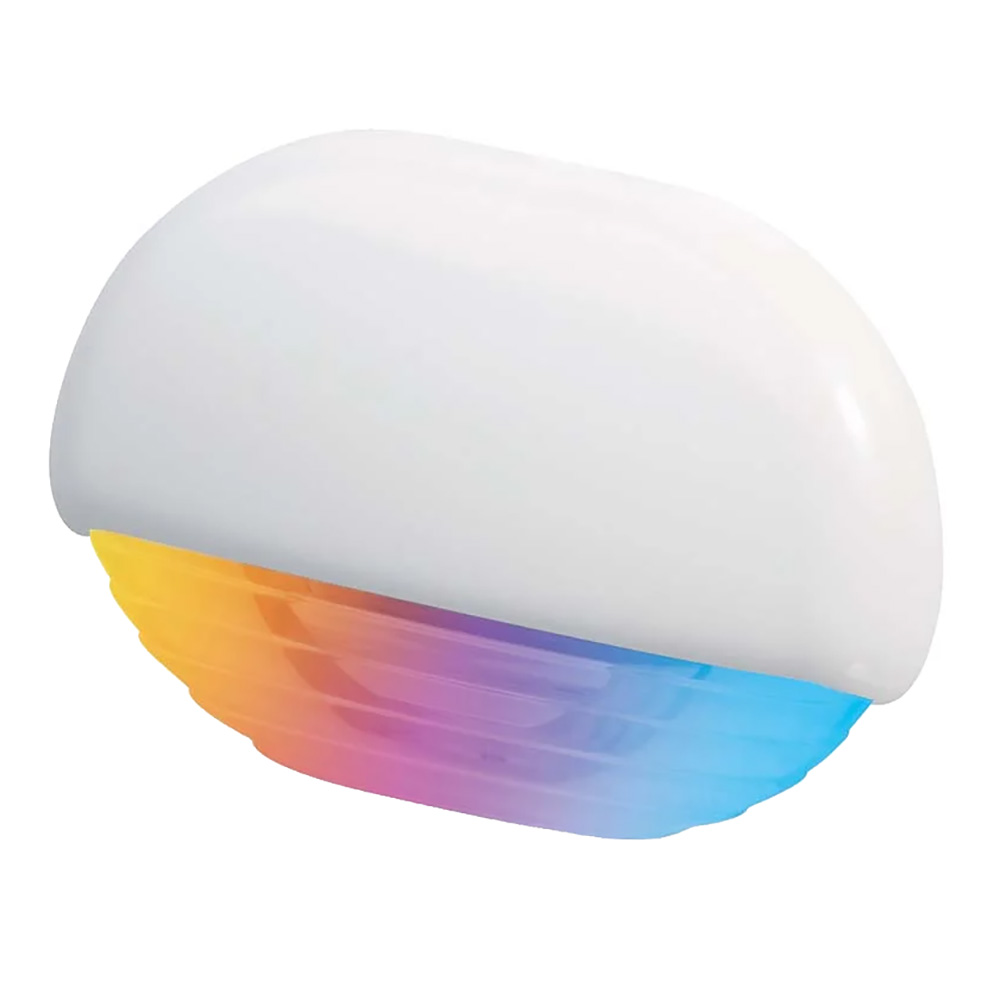 Image 1: Hella Marine Apelo RGB Step Lamp - White Cap