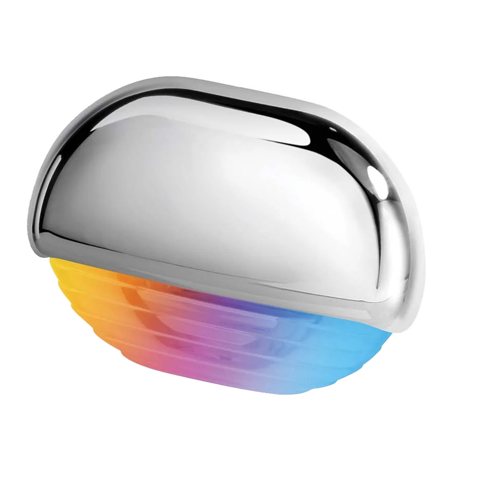 Image 1: Hella Marine Apelo RGB Step Lamp - Chrome Cap