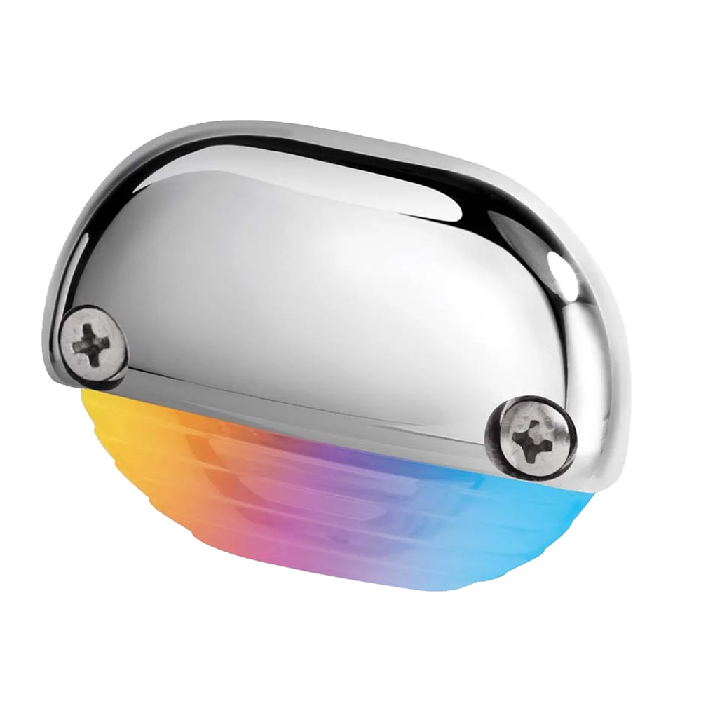 Image 1: Hella Marine Apelo RGB Step Lamp - Stainless Steel Cap