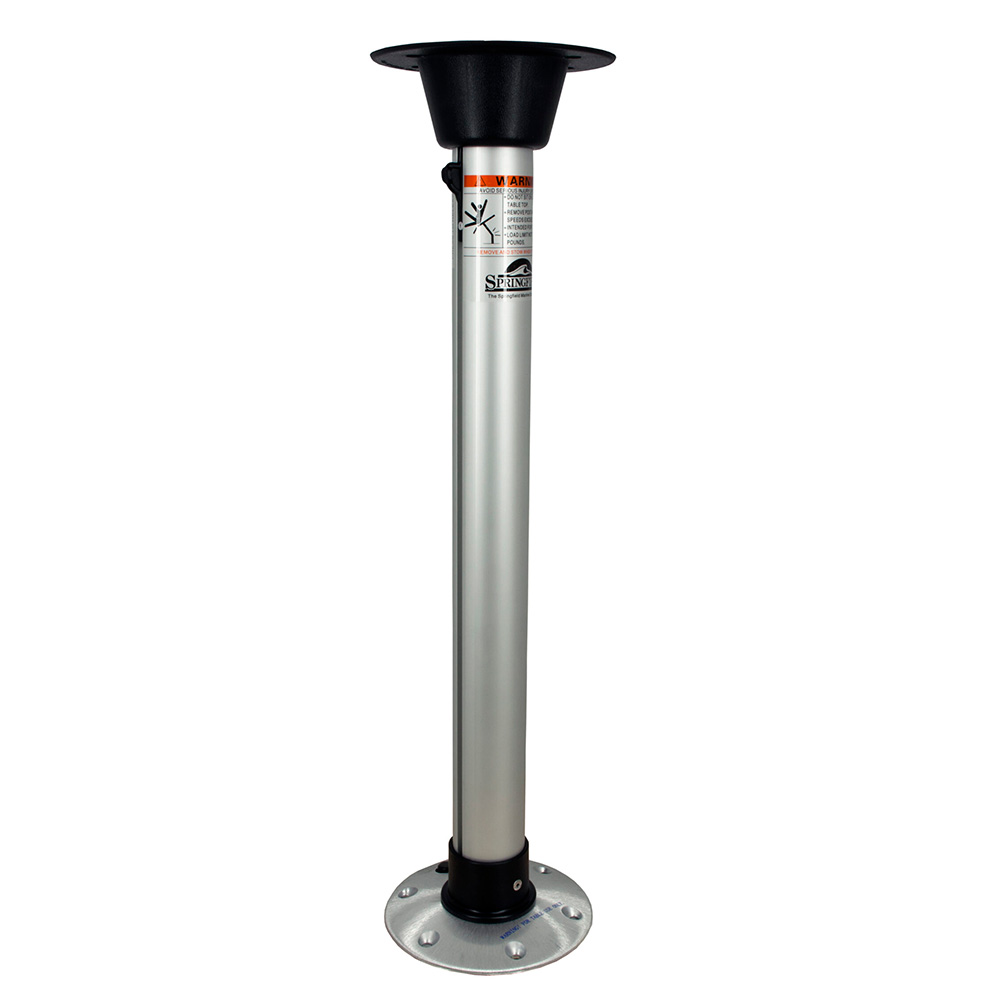 Image 1: Springfield 2-3/8" Thread-Lock&trade; Uni-Lock Table Pedestal Package - 27"