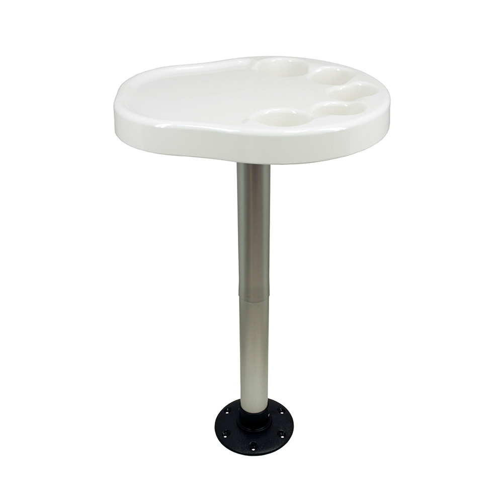 Image 1: Springfield Party Platter Thread-Lock&trade; Surface Mount Table Package - White