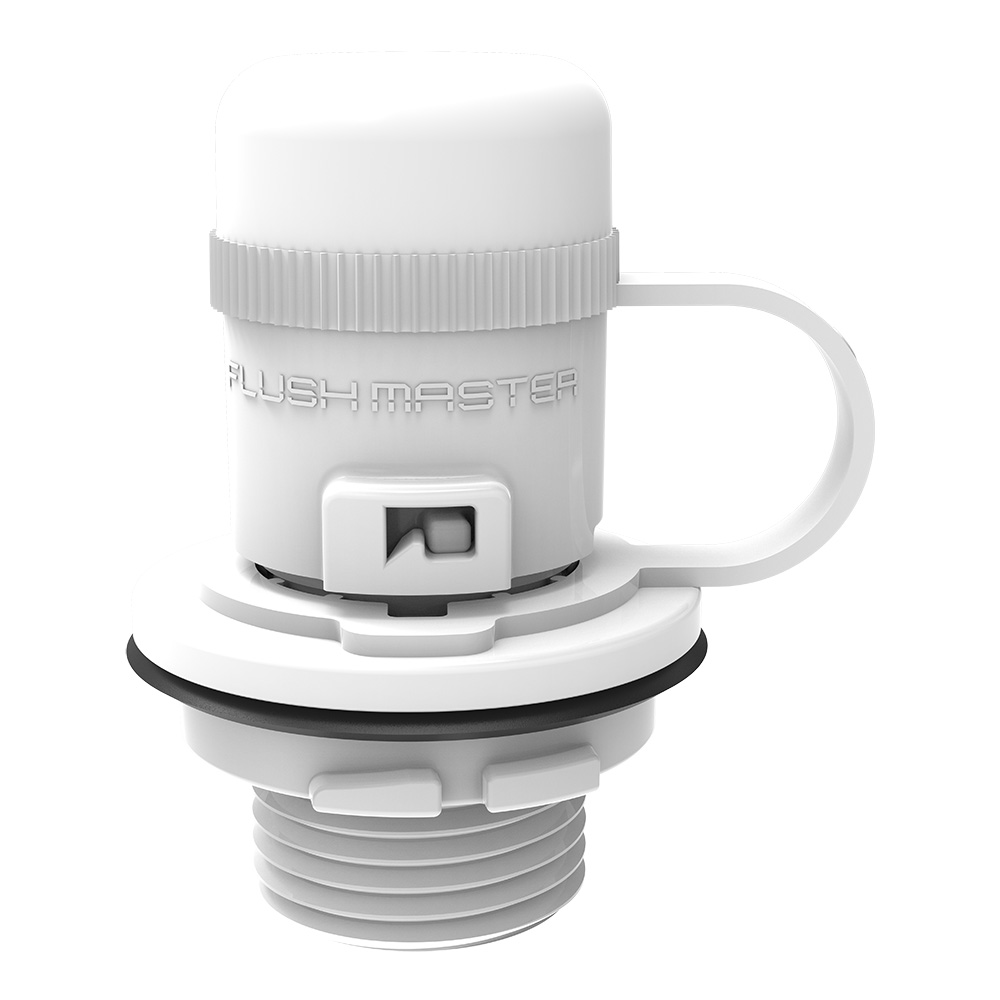 Image 3: Flushmaster Flush Port Quick Connect f/Mercury - White