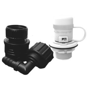 Image 1: Flushmaster Flush Port Quick Connect f/Mercury - White