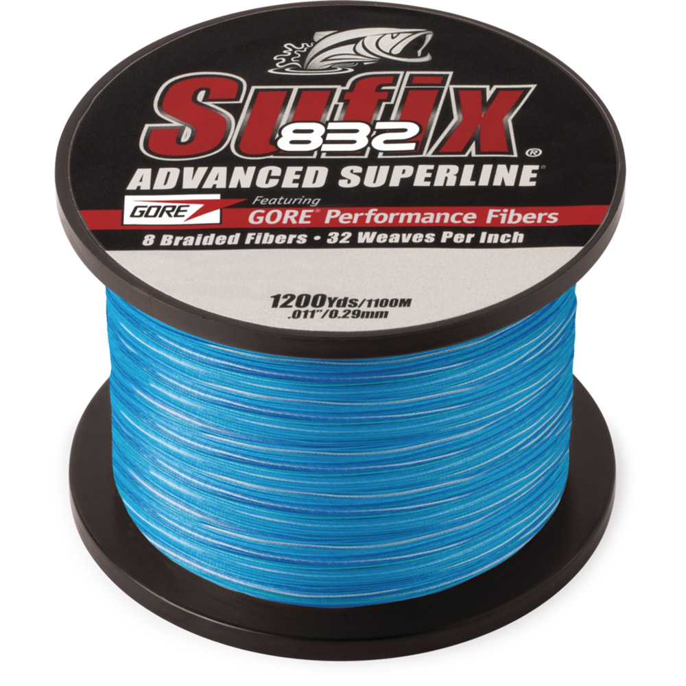Image 1: Sufix 832 Advanced Superline Braid - 80lb Test - 1200yds - Coastal Camo