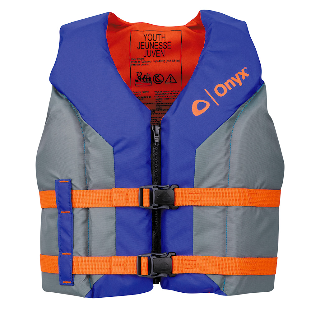 Image 1: Onyx Shoal All Adventure Youth Life Jacket - Blue