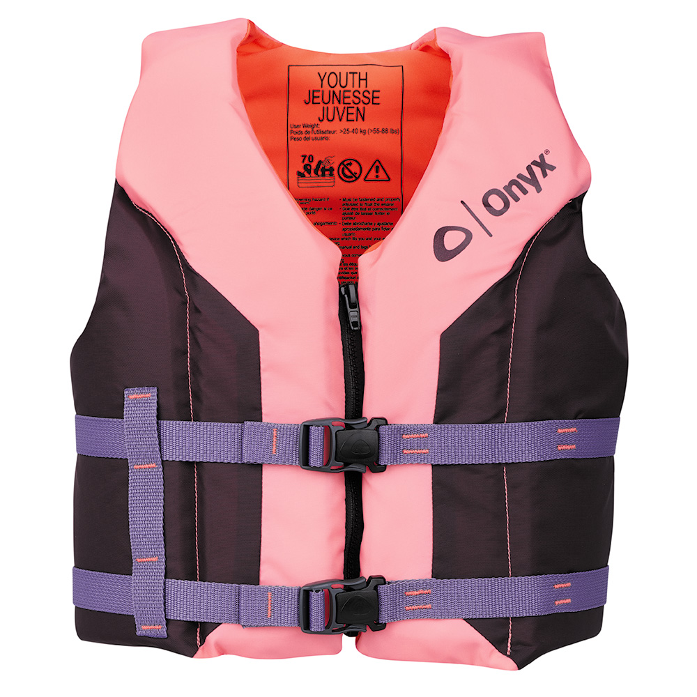 Image 1: Onyx Shoal All Adventure Youth Life Jacket - Pink