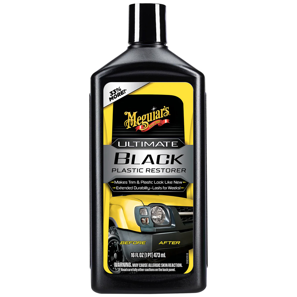 Image 1: Meguiar's Ultimate Black Plastic Restorer - 16oz