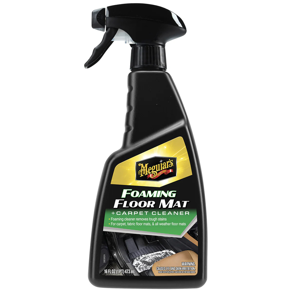 Image 1: Meguiar's Foaming Floor Mat + Carpet Cleaner - 16oz