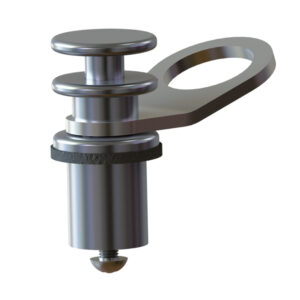 Image 1: TACO Aluminum Quick-Release Fender Lock f/Pontoon Boats