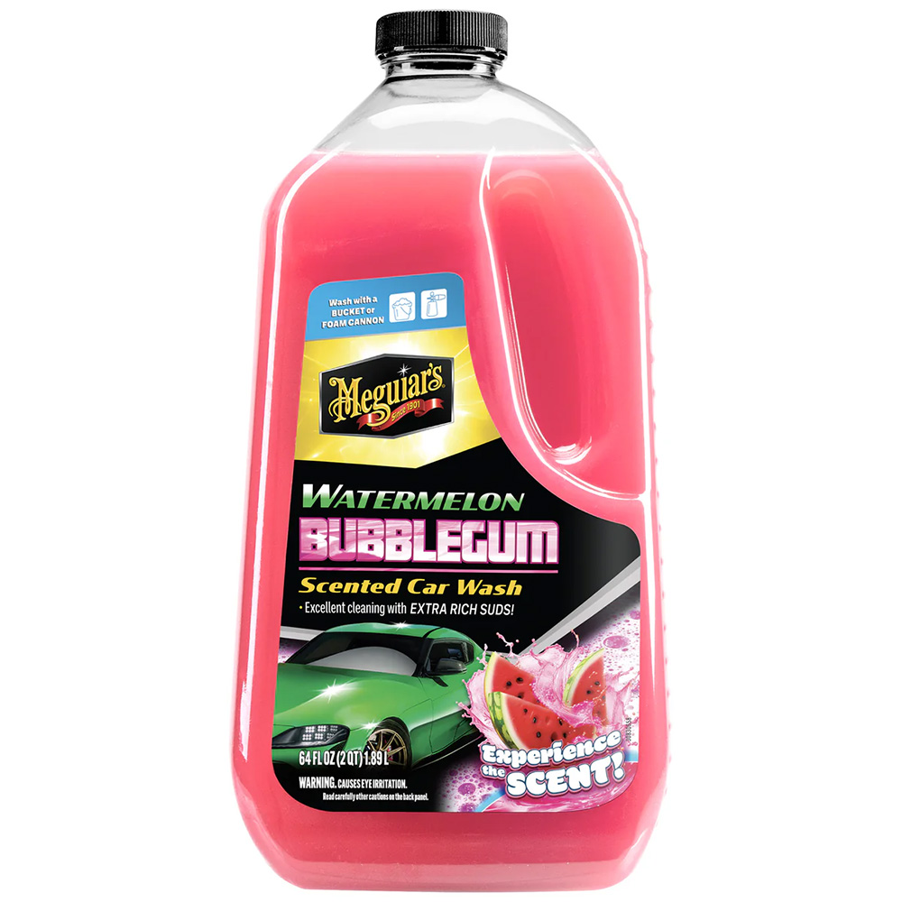 Image 1: Meguiar's Watermelon Bubblegum Scented Car Wash - 64oz