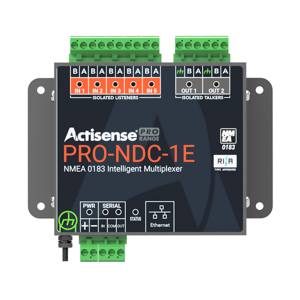 Image 1: Actisense PRO NMEA 0183 Multiplexer - 5 Inputs & 2 ISO-Drive Outputs, Ethernet & Serial Connections