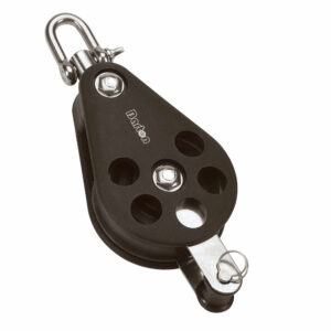 Image 1: Barton Size 5 54mm Plain Bearing Pulley Block Single Swivel & Becket