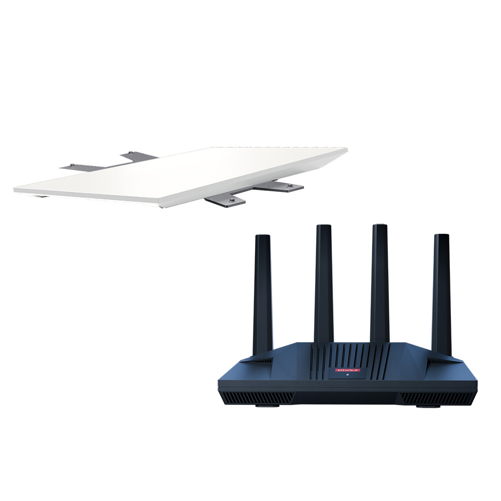 Image 1: KVH Starlink Performance Gen 3 Kit w/Flat Mount & CommBox Edge Core Communications Gateway & Wi-Fi Router