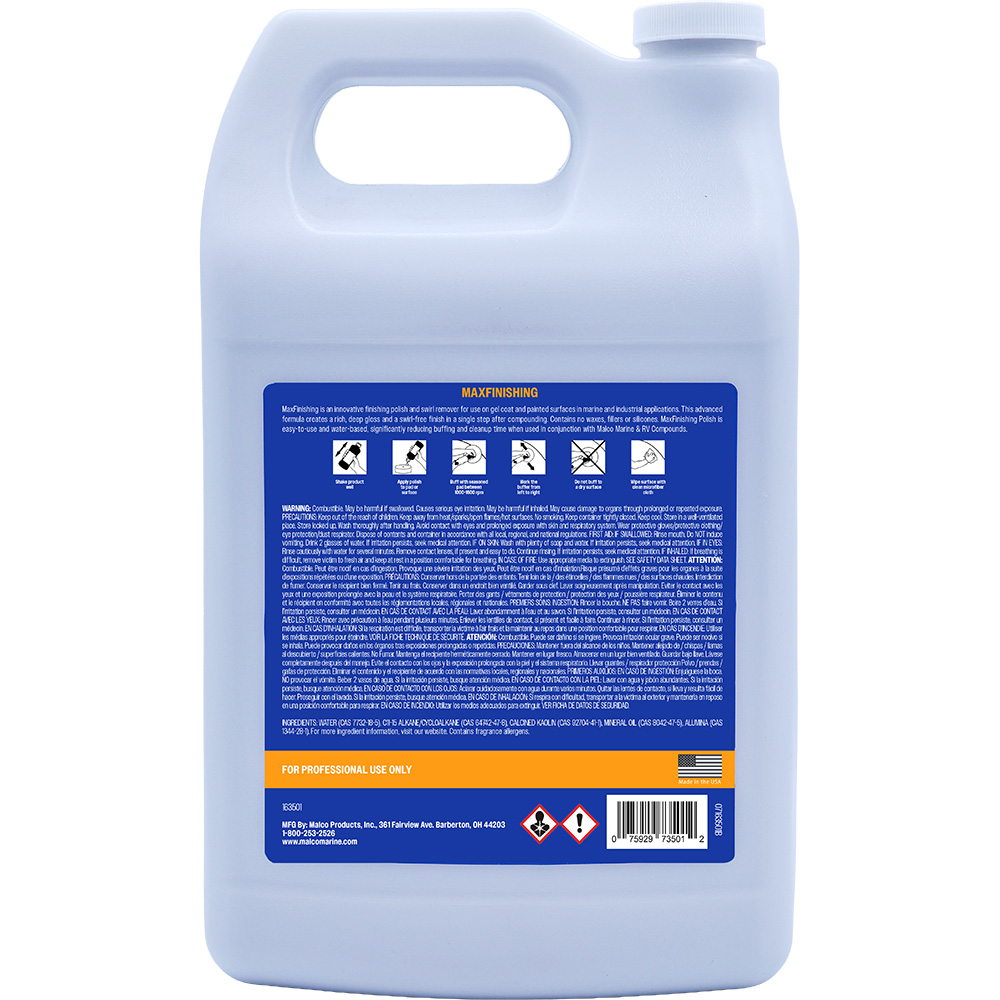 Image 2: Malco MaxFinishing Polish - 1 Gallon