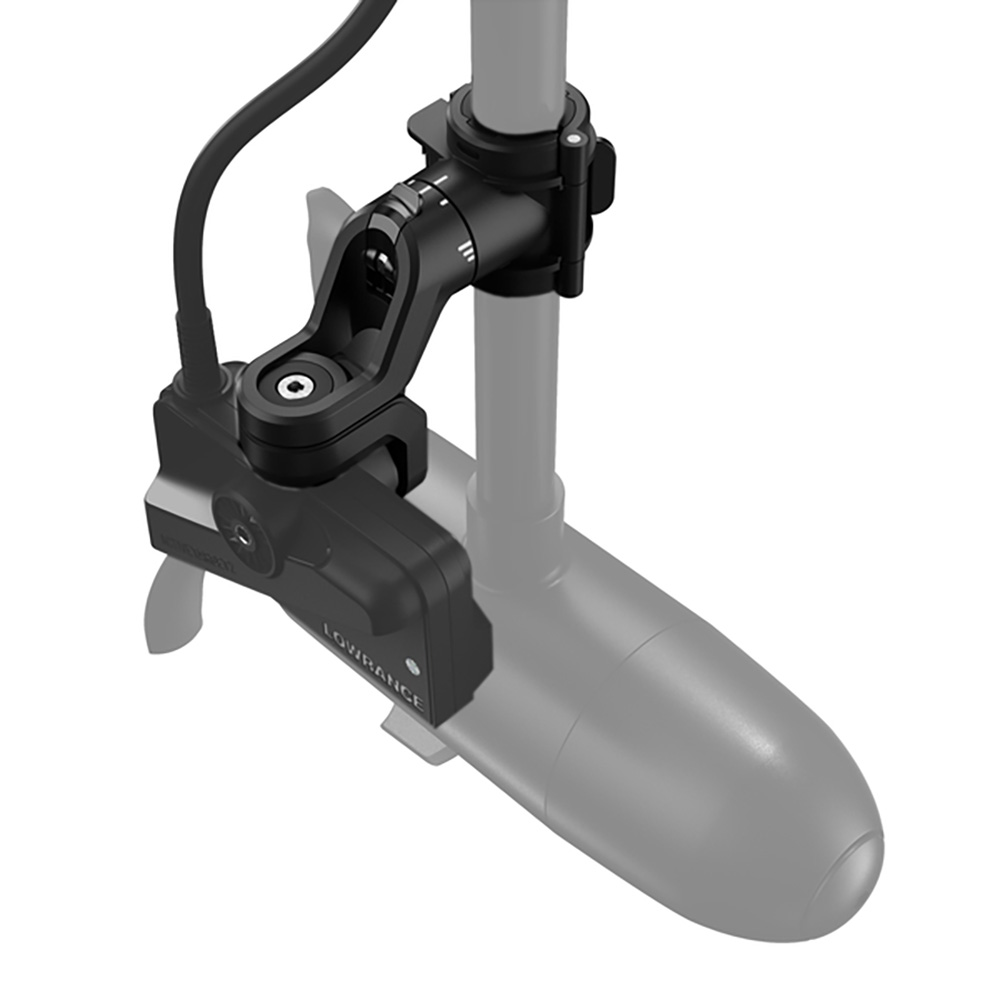 Image 1: Lowrance ActiveTarget 2 Trolling Motor Shaft Mount f/.27-33mm Shafts