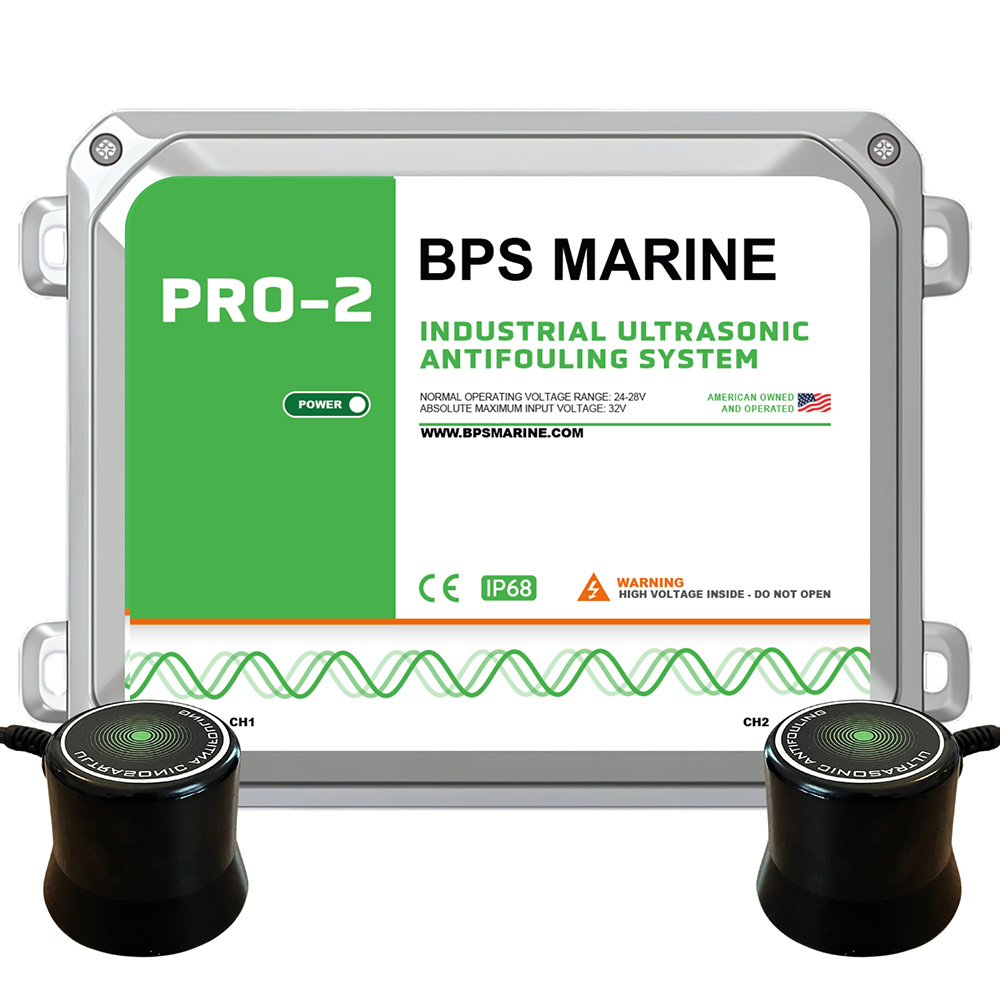 Image 1: BPS Marine PRO-2 2-Transducer Ultrasonic Antifouling System - 24VDC