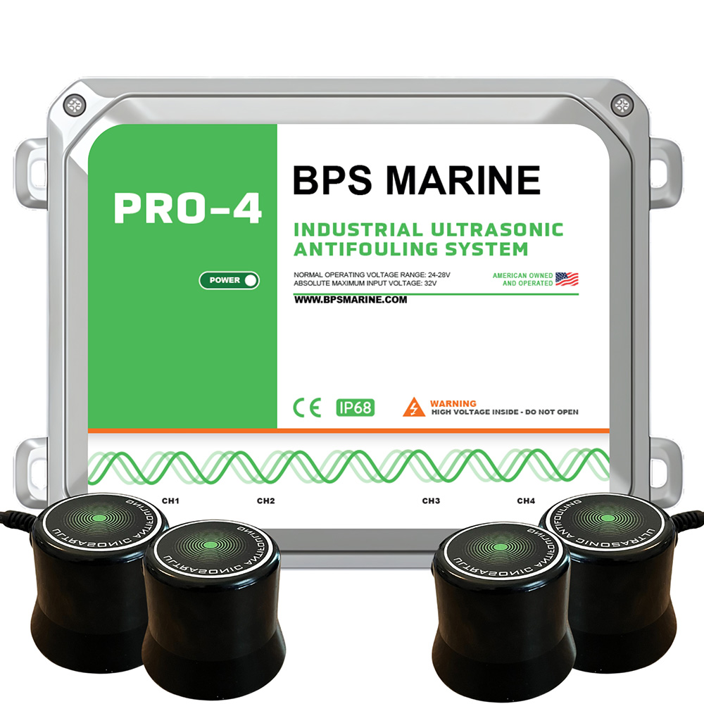 Image 1: BPS Marine PRO-4 4-Transducer Ultrasonic Antifouling System - 24VDC