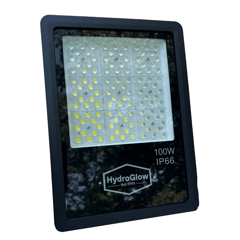 Image 1: Hydro Glow 100W Above-Water LED Floodlight 120V - Daylight White