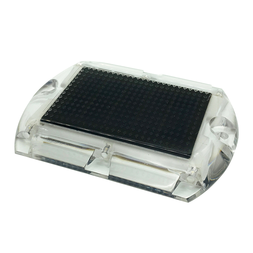 Image 1: Hydro Glow 3.5" x 4.5" Rectangular LED Ultra Thin Solar Pathway Dock Light 3000K - Warm White