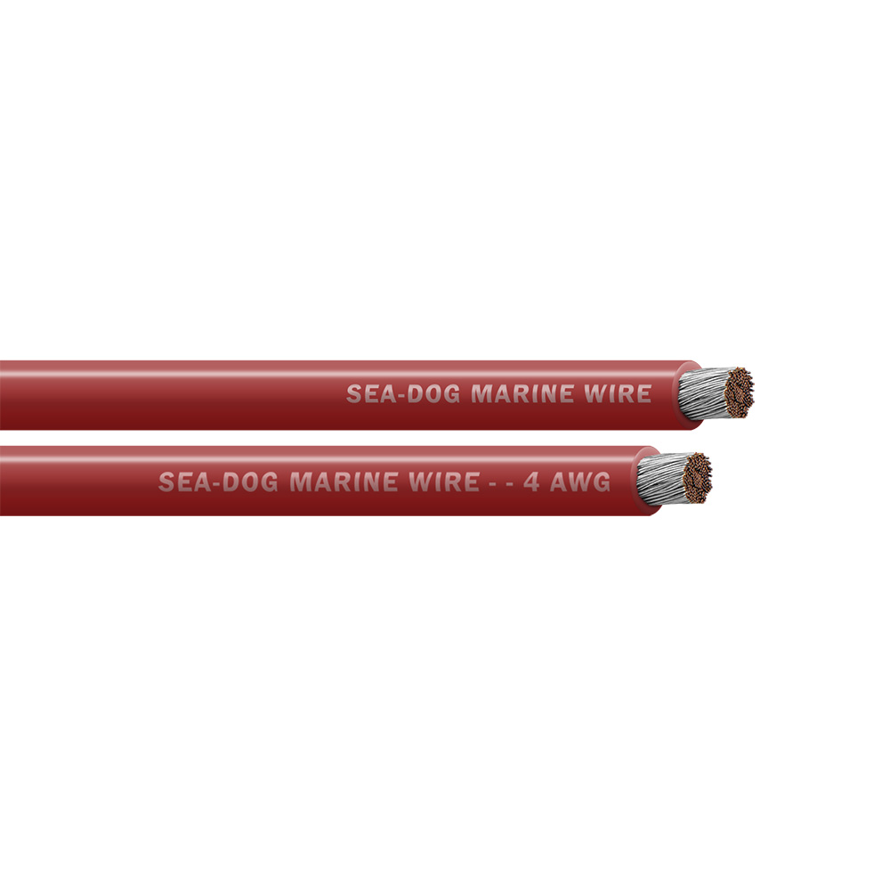 Image 1: Sea-Dog 4 AWG Red Battery Cable - 25'