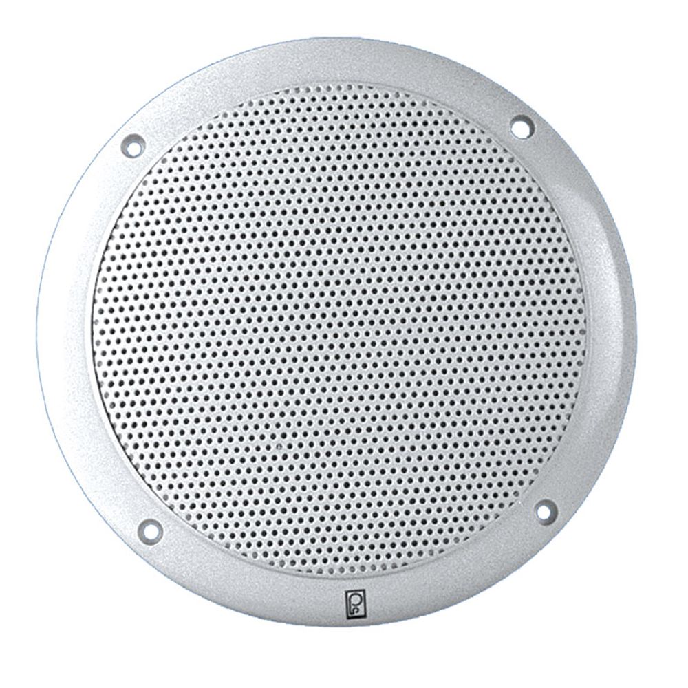 Image 1: Poly-Planar MA-4056 6" 80 Watt Speakers - White