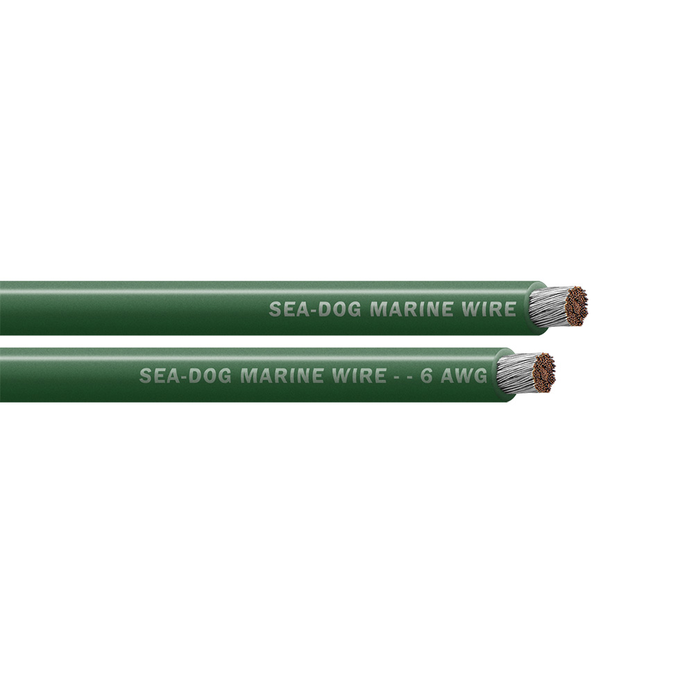 Image 1: Sea-Dog 6 AWG Green Battery Cable - 25'