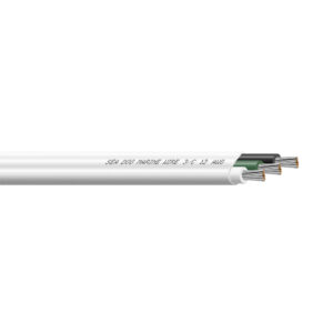 Image 1: Sea-Dog 12/3 AWG Flat Triplex Wire - White/Green/Black - 100'