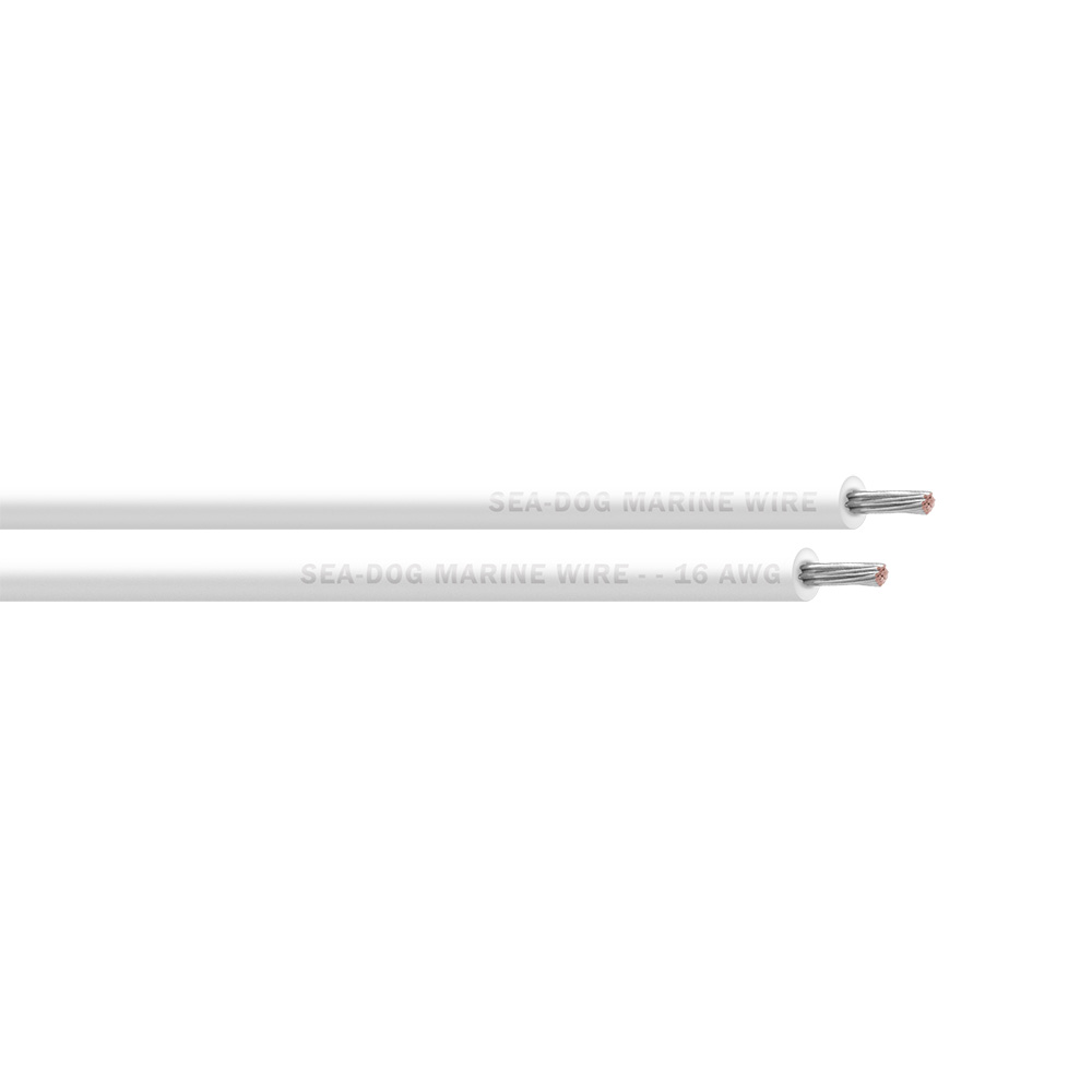 Image 1: Sea-Dog 16 AWG White Primary Wire - 25'